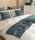 Soft Knitted Bed Runner Scarf With Tassels - 230x90cm Cozy Bed Protector Cover In Multiple Colors
