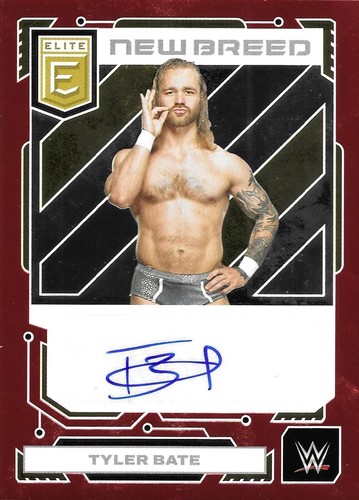 2023 Donruss Elite WWE Tyler Bate New Breed Auto Red 23/49 - Picture 1 of 2