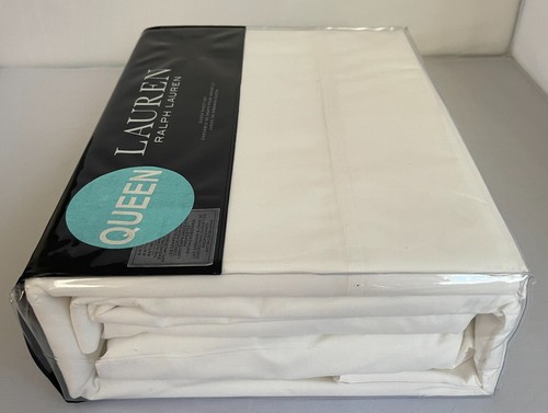 Ralph Lauren QUEEN Sloane Solid  Sheet Set Antimicrobial 100% Cotton 4PC - Picture 21 of 31