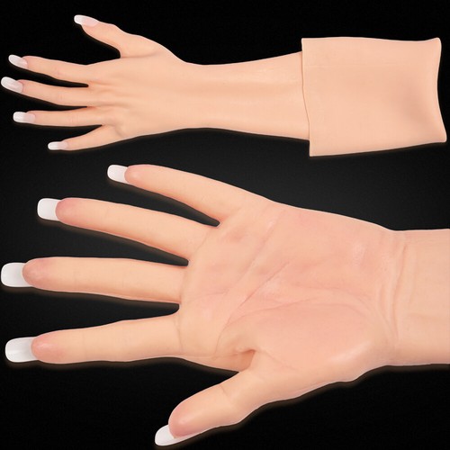 Künstliche Haut Weibliche Hand Schaufensterpuppe Silikonhandschuhe Crossdresser - Bild 3 von 11