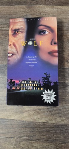 Wolf VHS Screener Promo Copy Jack Nicholson / Michelle Pfeiffer Pre Owned - Picture 1 of 6