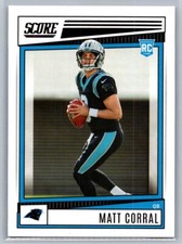 2022 Score Football Matt Corral RC #302 Carolina Panthers