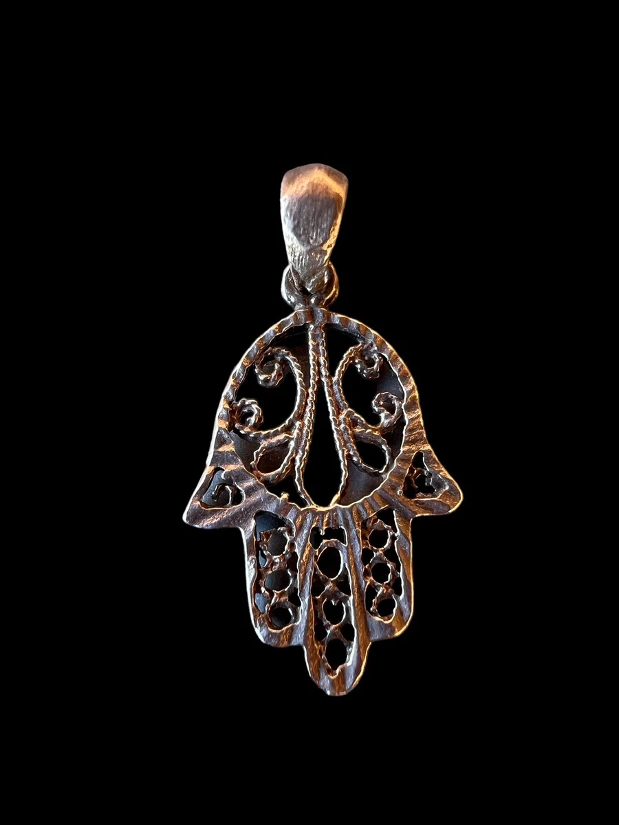 Grand Pendentif Vintage Argent Massif - D. 62 Mm - 22,3 G - Sans Marque, Bel état