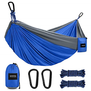 Kootek Camping Hammock Double & Single Portable Hammocks with 2 Hanging Ropes, &