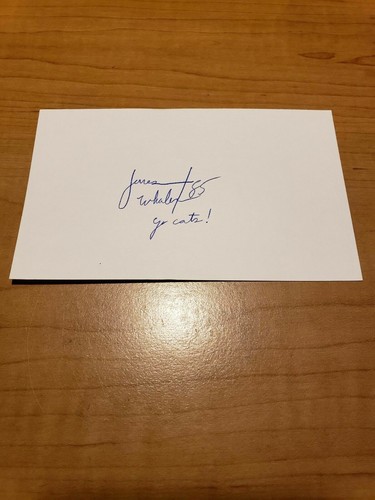 JAMES WHALEN - FOOTBALL - AUTOGRAMM SIGNED - INDEX CARD - ORIGINAL - A6252