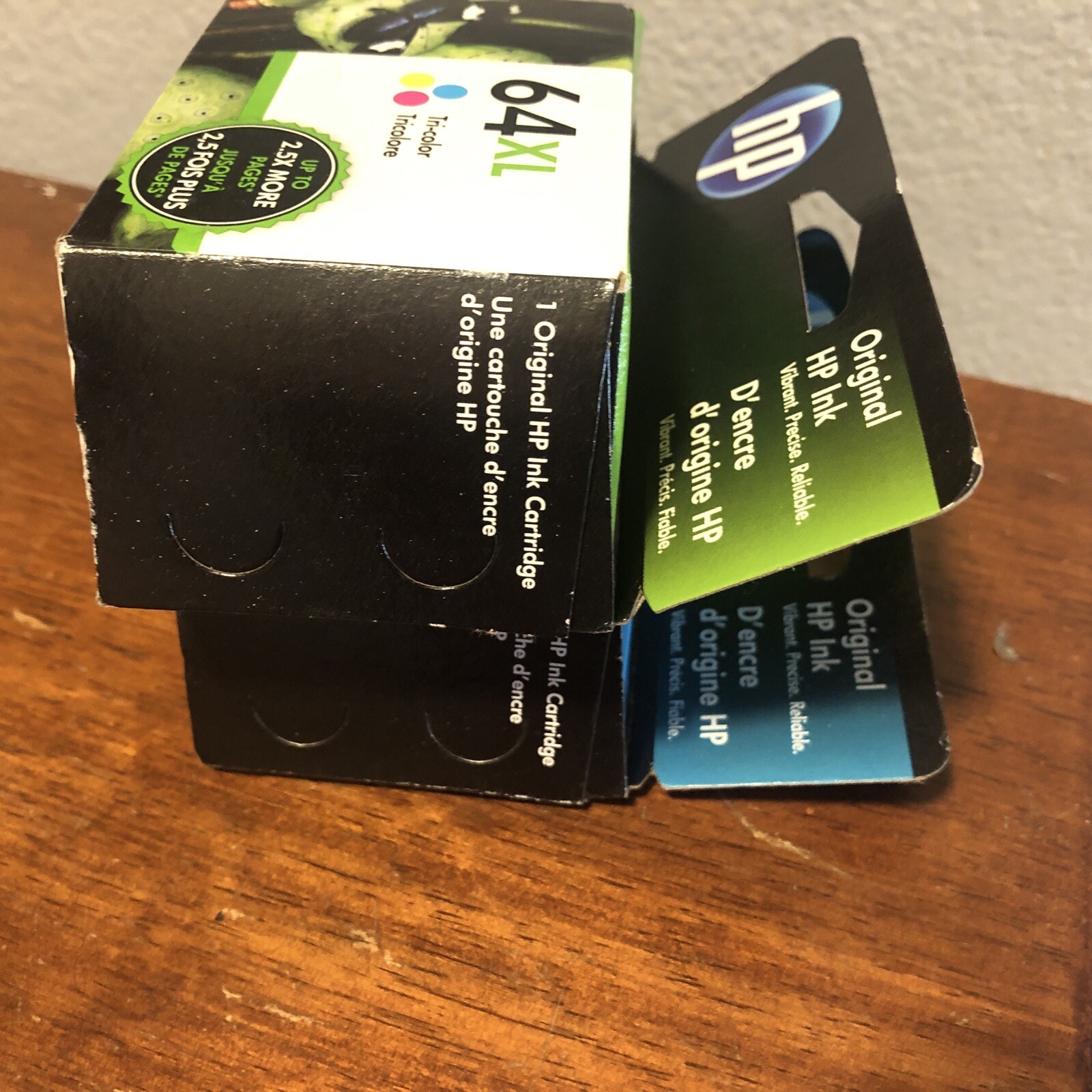 LOT HP 64XL Tri-Color High Yield Ink Cartridge N9J91AN HP Envy Genuine Bonus - Photo 8 sur 9