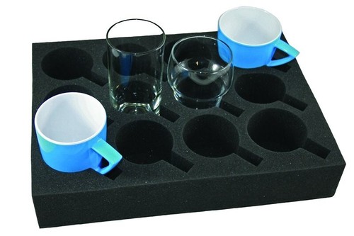 Foam Cup Glass Mug Holder Storage Caravan Motorhome VW Camper Van - Picture 2 of 6