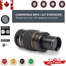 Premium Glass Moon Filter for Clear Sky Observations - 1.25" Eyepiece Compatible