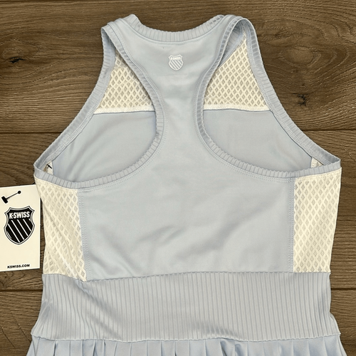 K-Swiss Courtside Pleated Tennis Dress Glace Blue White Size XS - 第 8/16 張圖片
