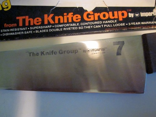 VTG The Knife Group Imperial USA Chef's Knife#7 Betty Crocker Approved 1978 NOS* - Picture 4 of 19