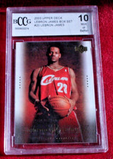 2003 UPPER DECK LeBRON JAMES Rookie RC Box Set #20 BCCG 10 GEM MINT  (B-1029)