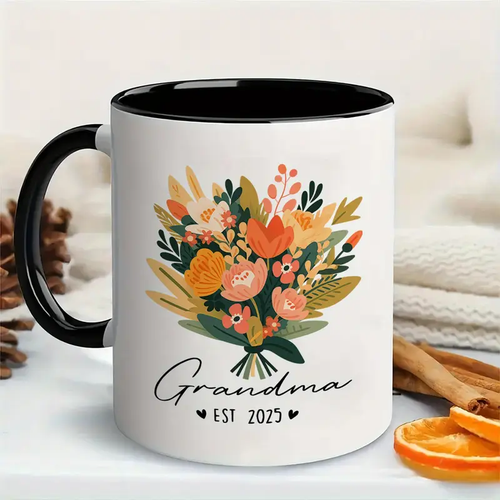 11 oz, to Grandma Best Mom coffee Tea cup mug gift for Mother's Day love flower - Picture 5 of 19