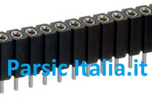 Strip Stecker Buchse Drehmaschine PIN 40x 1 , H=10mm gesamt, P= 2,54mm (=5 STÜCK ) - Bild 1 von 5