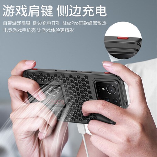 For Asus ROG Phone 9 Pro, Hybird Heat Dissipation Metal Alloy Buckle Cover Case - Picture 9 of 14