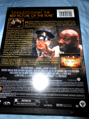 The Green Mile (1999) DVD | Tom Hanks Michael Clarke Duncan Drama BRAND NEW - Picture 2 of 2