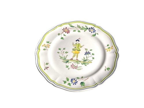 Antique 1800-1900 Longchamp Moustier Hand Painted 5 Piece Place Setting France - Picture 13 of 20