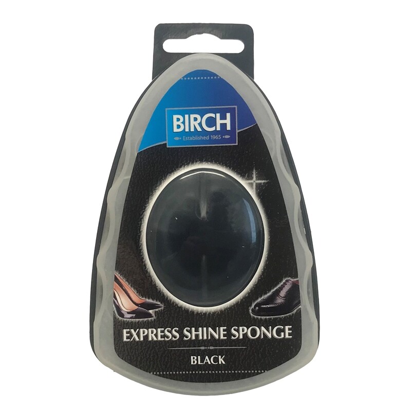 Black Express Shoe Shine Wax Boot Instant Sponge Liquid Protect Polish Reservoir