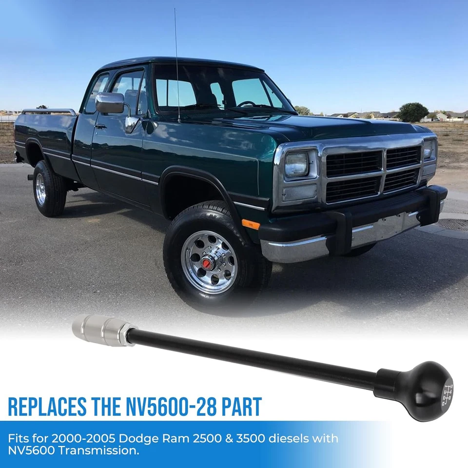 NV5600 Shifter Stick Lever Knob NV5600-28 For 2000-2005 Dodge Ram 2500 & 3500 US Foto 2 de 4