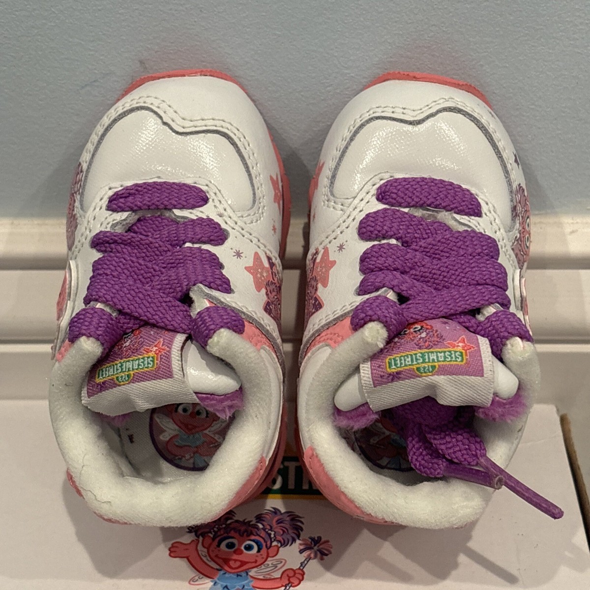 New Balance 574 Abby Cadabby sz 2 Baby X SESAME STREET RARE DS