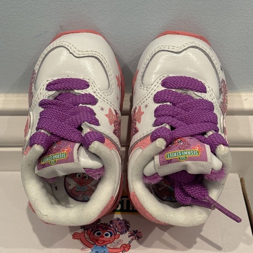 New Balance 574  Abby Cadabby sz 2 Baby  X SESAME STREET RARE DS WHITE PINK 990 - Picture 6 of 9
