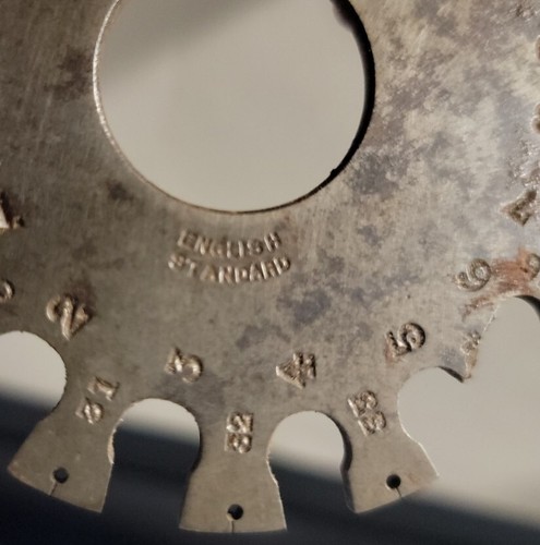 Peck Stow & Wilcox English Standard Wire Gage - vintage gauge tool - Picture 3 of 4