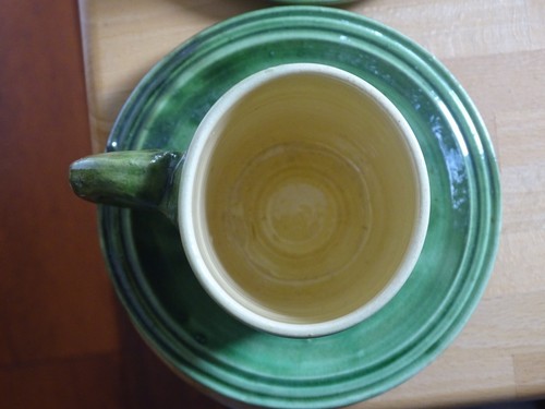 SAINT JORIOZ SAVOIE POTERIE ART POPULAIRE 2 TASSES A CAFE OISEAUX - Imagen 8 de 10