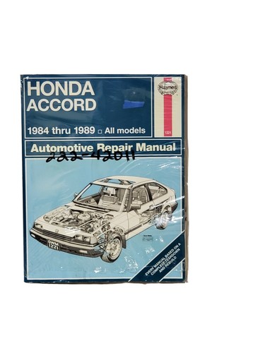 Honda Accord 1984 a 1989 42011 todos los modelos [manual de reparación Haynes] nuevo en paquete - Imagen 1 de 6