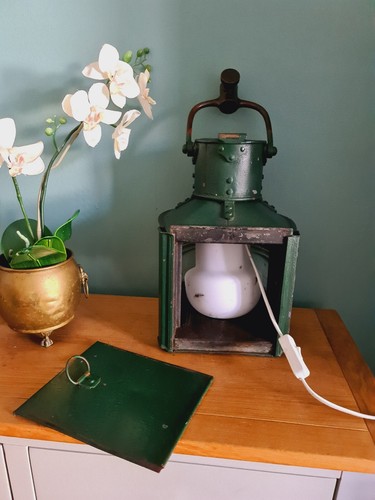 WW1 Antique Ship Lantern Lamp Maritime Ship Lantern Telford Grier & Mackay 1917. - 第 12/23 張圖片