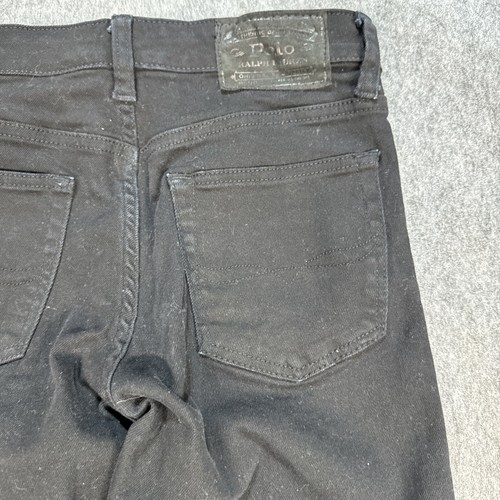 Polo Ralph Lauren Jeans Girls M (10-12) Black Denim Straight Leg - Picture 10 of 17
