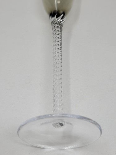 Set di 11 flauti champagne grigio fumo Pottery Barn Twisted Stem estremamente raro - Foto 7 di 10