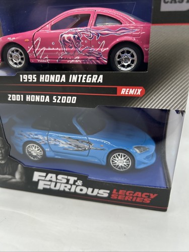 JADA FAST AND FURIOUS LEGACY SERIE 1995 HONDA INTEGRA & 2001 HONDA S2000 1:32 - Foto 3 di 9