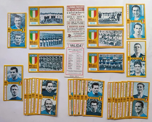 Figurine Calciatori PANINI 1969-70 NUOVA mai attaccata 60 ANNI NAZIONALE scegli
