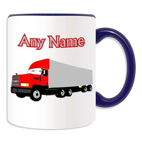 Personalised Gift Semi-Trailer Truck Mug Money Box Lorry Driver Heavy Cup Coffee - Picture 8 of 20