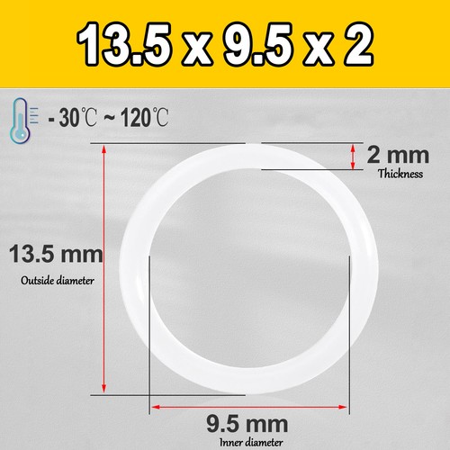 Sellos tóricos métricos de goma de silicona VMQ 2 mm sección transversal 1 mm - 161 mm de diámetro interior - Imagen 38 de 123