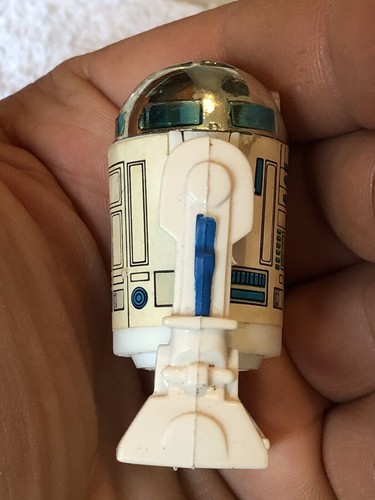 Figura de acción vintage 1977 Star Wars R2-D2 cúpula sólida todo original Kenner HK - Imagen 4 de 7