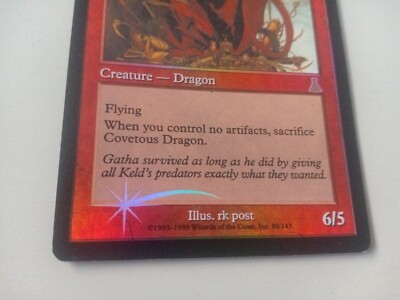 A56 欲深きドラゴン/Covetous Dragon Foil signed A56 欲深きドラゴン/Covetous Dragon Foil signed Covetous