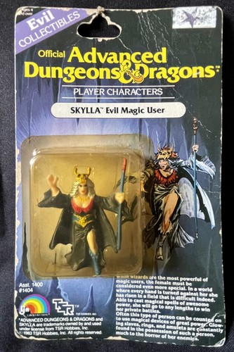 Advanced Dungeons & Dragons D&D SKYLLA Evil Magic User MOC 1983 neuwertig auf Karte! - Bild 1 von 5