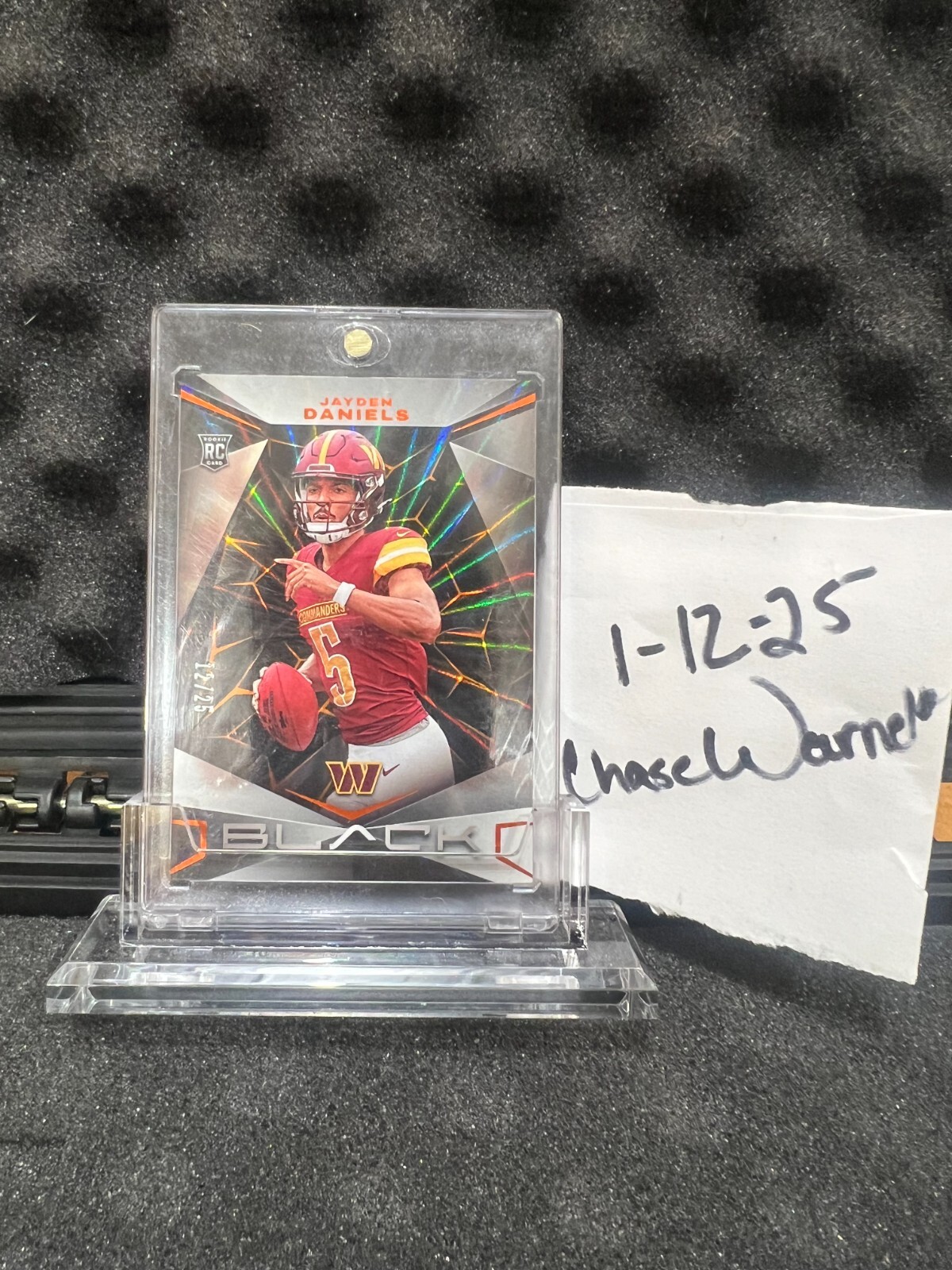 2024 Panini Black - Rookies Citrine #147 Jayden Daniels /25 (RC)