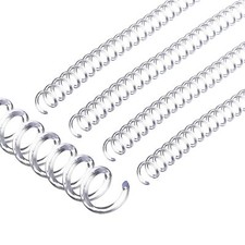 Plastic Spiral Binding Coils 20PCS Clear 6mm 1/4" 30 Sheet 41 Pitch