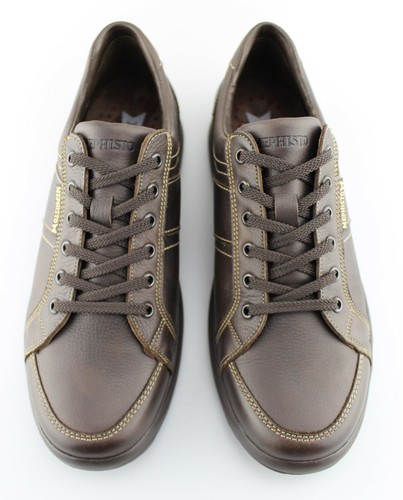 Men's MEPHISTO 'Hero' Dark Brown Leather Sneakers Size US 10 EUR 9.5 - Picture 3 of 6