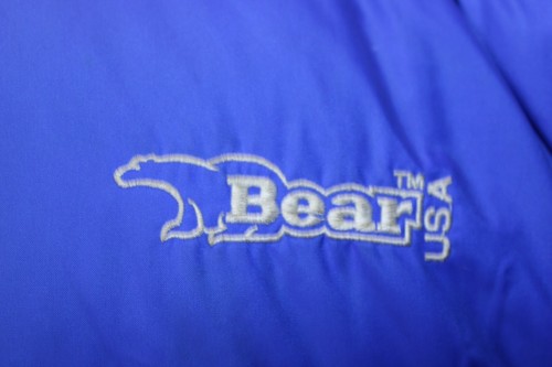 Bear USA Coat Men M Blue and Black Reversible Cold Weather Down Puffer VTG 90s - Picture 3 of 12