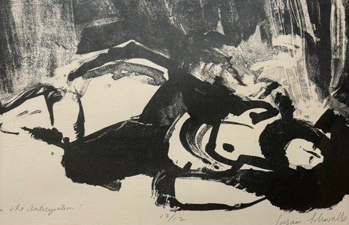 1963 SUSAN SCHWALB 'Joy is in the Anticipation' NY EXPRESSIONIST Nude Lithograph - Picture 8 of 13