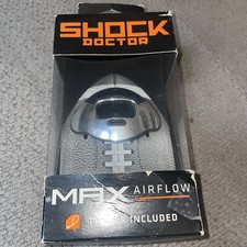 Shock Doctor Sports Max Airflow Silver Lip Guard Mouthguard One Size