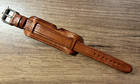 18mm handmade brown leather WW1 WW2 pilot military trench watch bund strap band