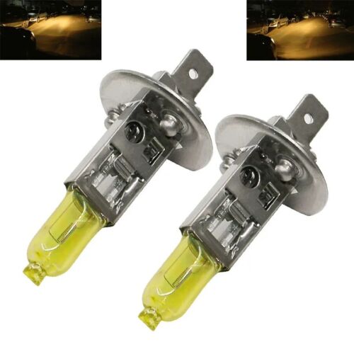AMPOULE LAMPE H7 + H1 100W JAUNE YELLOW 3000K HALOGENE POUR FEU PHARE XENON 12V - Picture 16 of 18