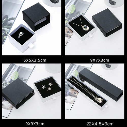 Gift Boxes Jewelry Earrings Necklace Bracelet Ring Drawer Box with foam Inner Ḛ - Picture 28 of 31