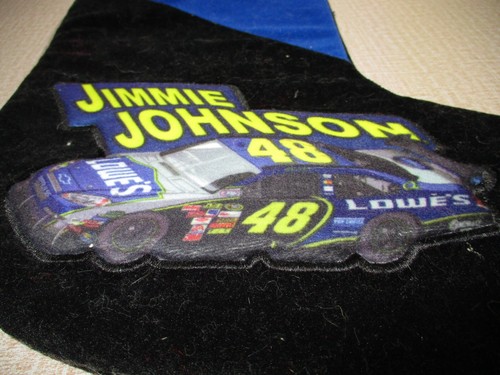 Jimmie Johnson NASCAR Christmas Stocking #48 Xmas Holiday Tradition Racing Santa - Picture 12 of 12