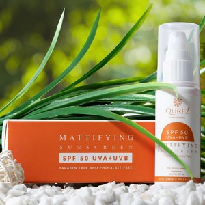 Qurez Mattifying Sunscreen SPF 50 Paraben Free, 50ml | eBay