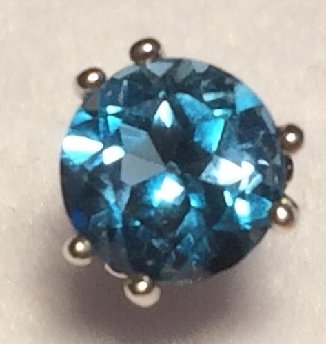 Alfileres de corbata topacio, granate, peridoto, zafiro mejor calidad 5 mm piedra preciosa plata maciza - Imagen 5 de 37