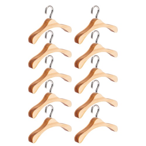 10 Pcs Miniature Hangers Doll Clothes Dolls Accessory Display Child Baby - Picture 7 of 12